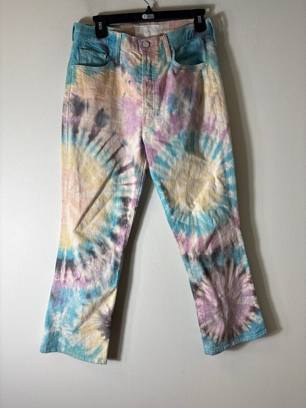 Mother Pastel Pink Tie Dye "The Tripper" Denim Jeans Sz 30